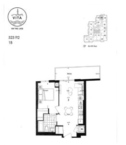 Vita - Floor Plan - 1B - 523sf
