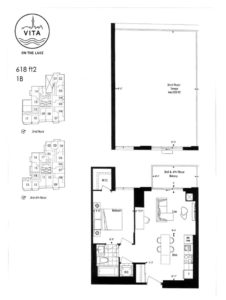 Vita - Floor Plan - 1B - 618sf