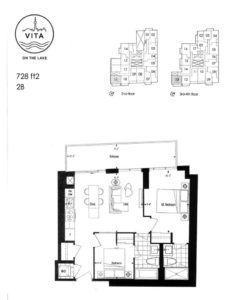 Vita - Floor Plan - 2B - 728sf