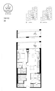 Vita - Floor Plan - 2B - 789sf