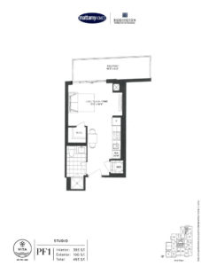 Vita - Floor Plan - PF1 - 393sf